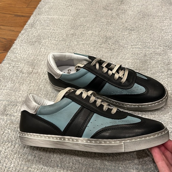 Brand new sneakers never been worn- distressed look, very cool! - Picture 2 of 3